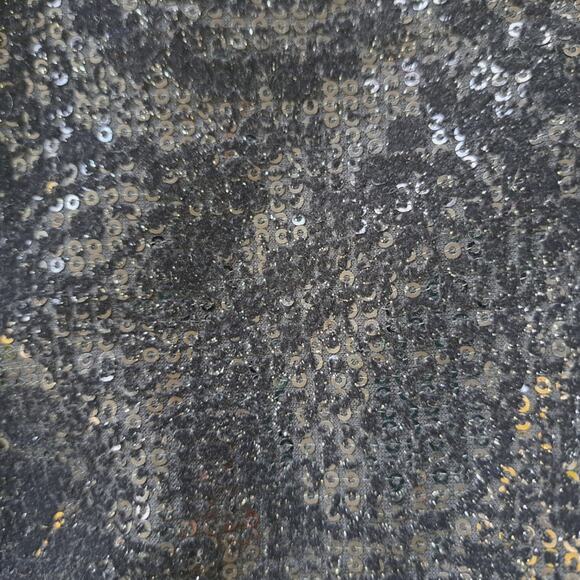 Alice + Olivia Black Sequin & Velvet Mini Dress Size XS Open Back Party Glam - Picture 10 of 13